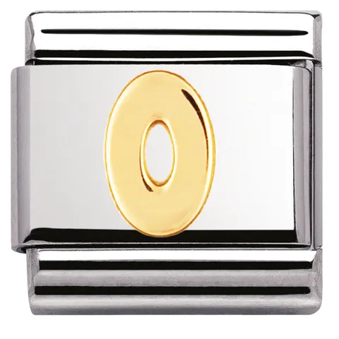 Nomination Element 18K Cyfra "0" Gold