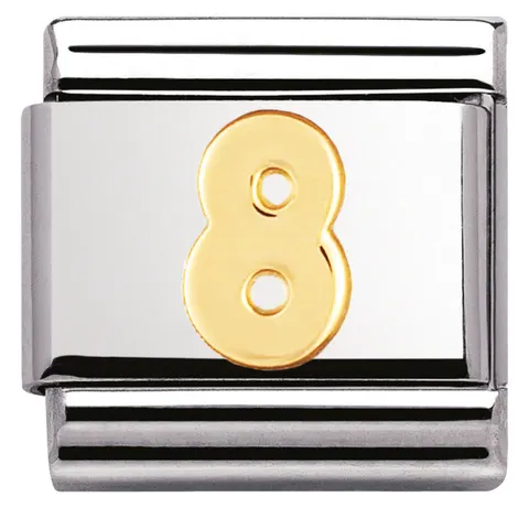 Nomination Element 18K Cyfra "8"Gold
