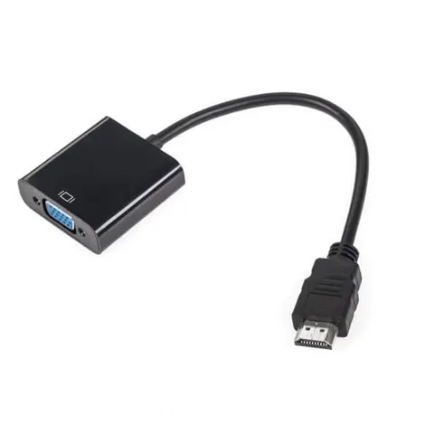 Złącze adapter wtyk HDMI - gniazdo VGA KOM0842