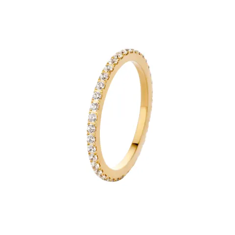 Ring Melano FR17 złoty/crystal