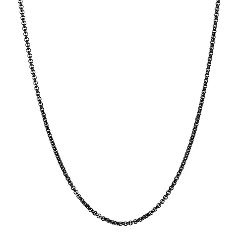 Łańcuszek iXXXi gruby czarny 80 cm z logo