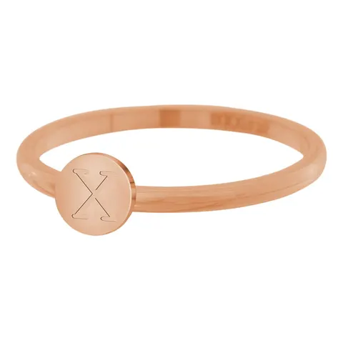 Ring iXXXi alfabet X rosegold