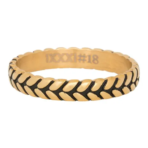 Ring iXXXi warkocz złoty