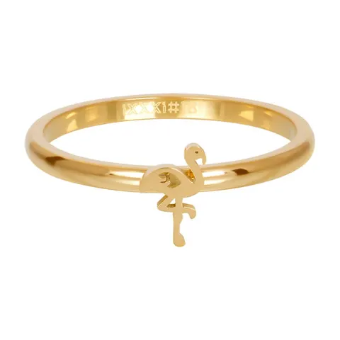 Ring iXXXi flaming złoty