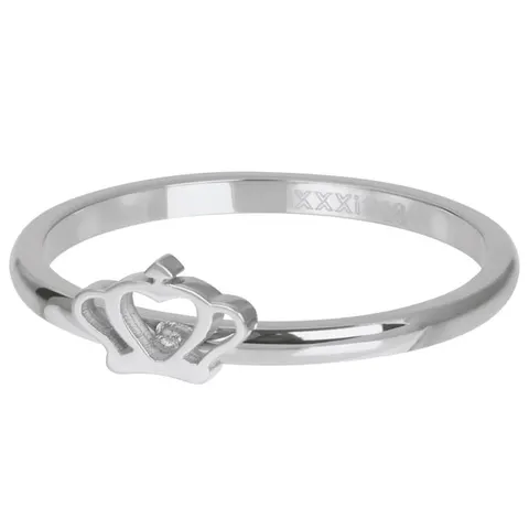 Ring iXXXi Glamour Crown srebrny