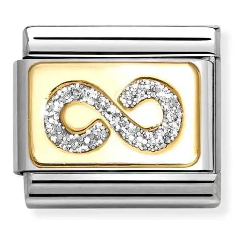 Nomination Element 18K Brokatowa nieskończoność Gold