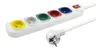 Przedłużacz z filtrem 1,5m 5GN przep. uz.wł. Rainbow Esperanza biały ELK104