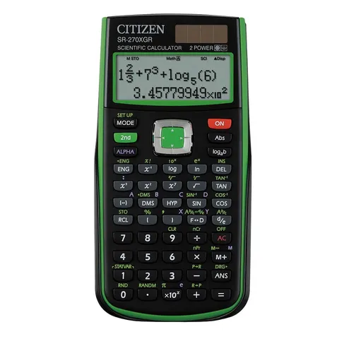 Kalkulator naukowy Citizen SR-270XGR green