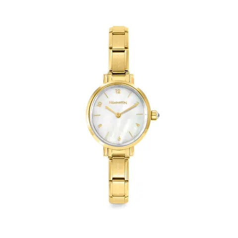 Zegarek Nomination Composable Paris White Mother of Pearl/złoty
