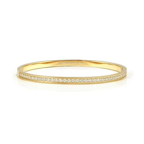 Bransoletka Nomination Pretty Bangles Satinshine białe cyrkonie złota rozmiar S