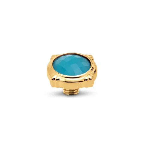 Oczko Melano Vivid VM95 Blue Turquoise złote