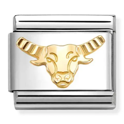 Nomination Element Link 18K Diamentowany znak zodiaku Byk Gold