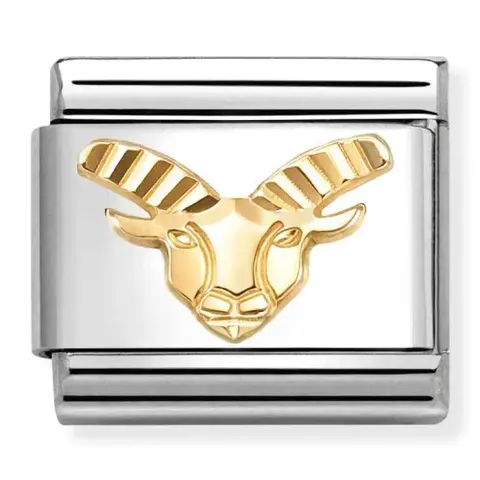 Nomination Element Link 18K Diamentowany znak zodiaku Koziorożec Gold