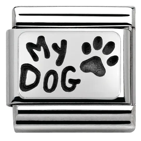 Nomination Element Napis "My dog" Silver