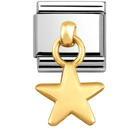 Nomination Element Link 18K Zawieszka Gwiazdka Gold