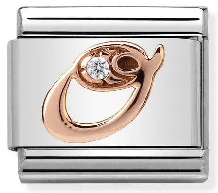 Nomination Element 9K Litera 'O' Rose Gold