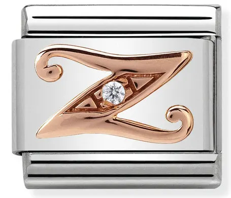 Nomination Element 9K Litera 'Z' Rose Gold