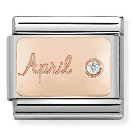 Nomination Element 9K Kwiecień - Diament Rose Gold