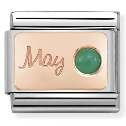 Nomination Element 9K Maj - Szmaragd Rose Gold