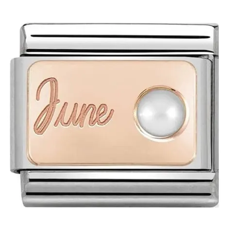 Nomination Element 9K Czerwiec - Perła Rose Gold