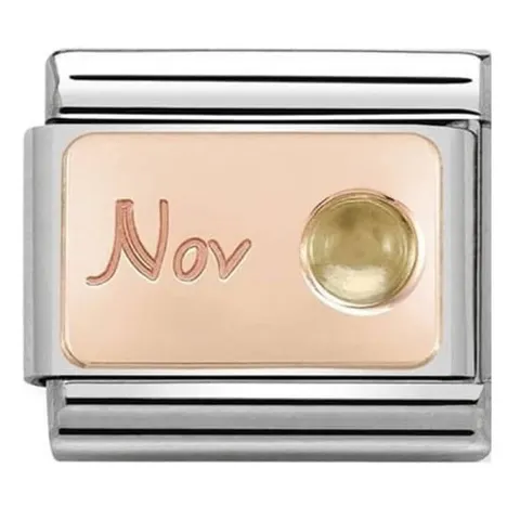Nomination Element 9K Listopad - Cytryn Rose Gold