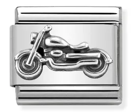 Nomination Element Motocykl Silver