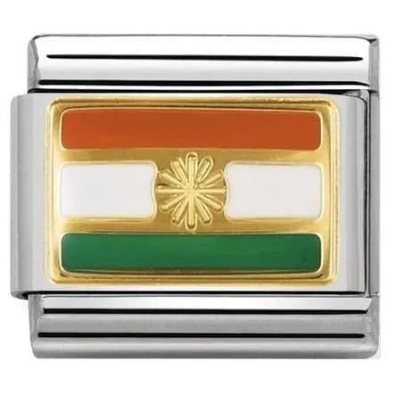 Nomination Element Link 18K Indie flaga Gold