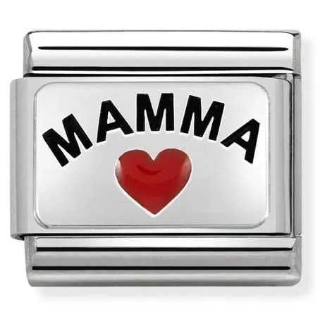 Nomination Element MAMA z sercem Silver