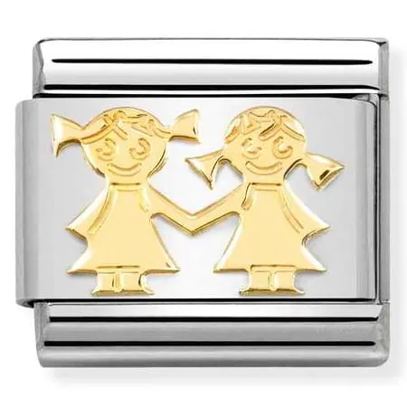 Nomination Element 18K Siostry Gold