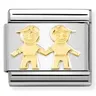 Nomination Element 18K Bracia Gold