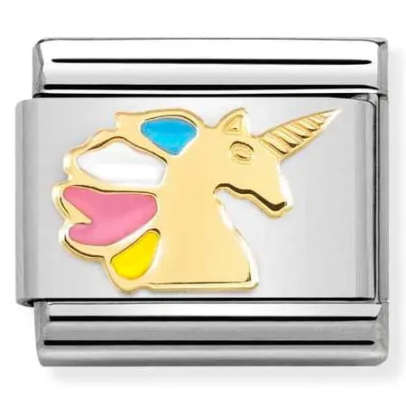 Nomination Element 18K Jednorożec Gold