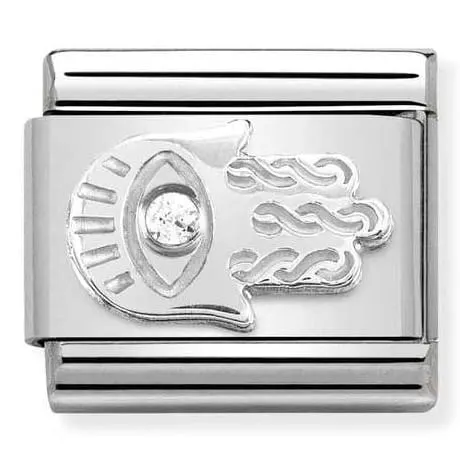 Nomination Element Ręka Fatimy z cyrkonią Silver