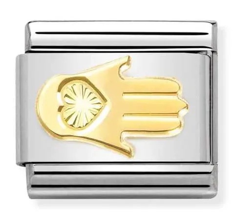 Nomination Element 18K Ręka Fatimy diamentowana Gold