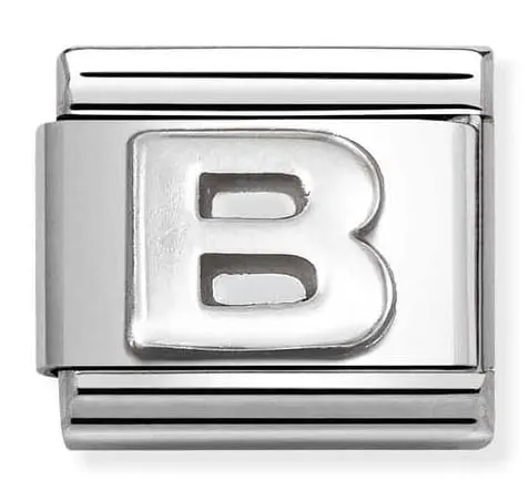 Nomination Element Litera "B" Silver