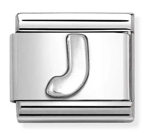 Nomination Element Litera "J" Silver