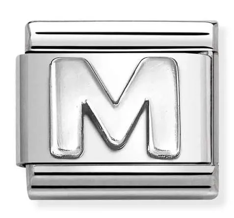 Nomination Element Litera "M" Silver