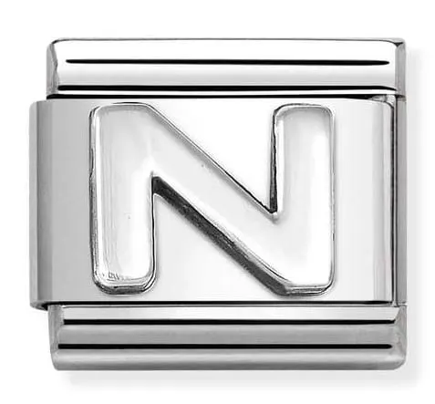 Nomination Element Litera "N" Silver