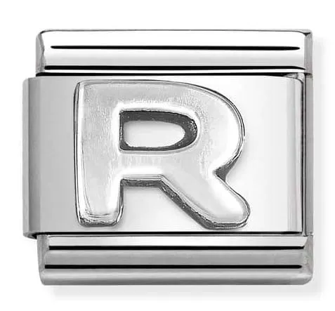 Nomination Element Litera "R" Silver