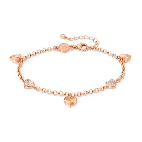 Bransoletka Nomination Truejoy serce rosegold