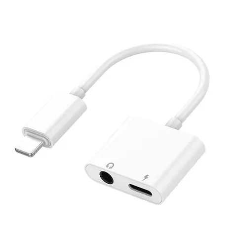 Adapter Lightning 2w1 Port ładowania + Słuchawki 3,5mm VA0002 VAYOX