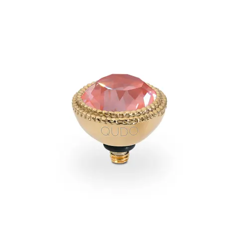 Oczko QUDO Fabero Crystal Maroon Ignite złote