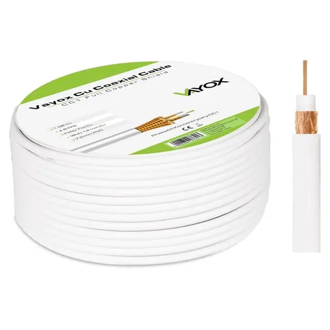 Przewód koncentryczny 1.02 Cu + 32x0.12mm Cu CC1 Vayox 100m