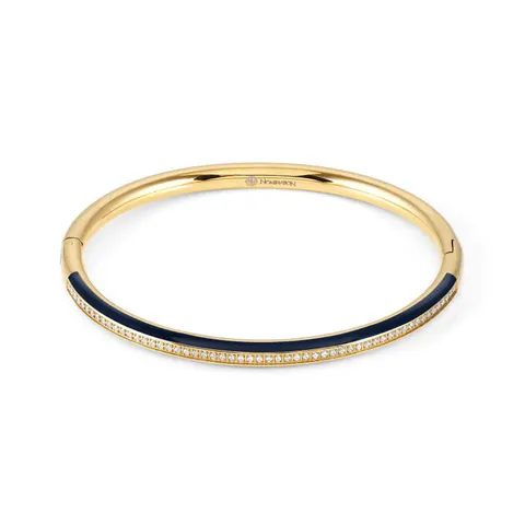 Bransoletka bangle Nomination Drusilla granatowa emalia złota rozmiar S