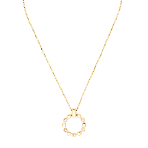 Naszyjnik Coeur de Lion Circle Glow złoty