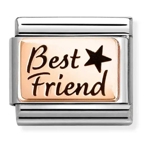Nomination Element 9K Grawer "Best Friend" z gwiazdką Rose Gold