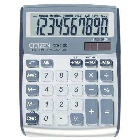Kalkulator biurkowy Citizen CDC-100 WB grey