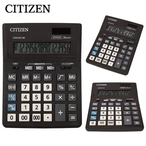 Kalkulator biurowy CITIZEN CDB1601-BK