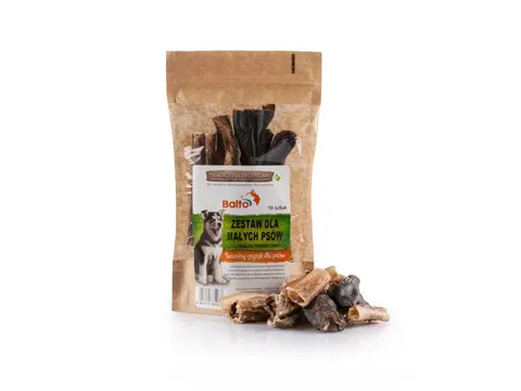 Gryzaki naturalne - zestaw dla małych psów PREMIUM (10 szt)
