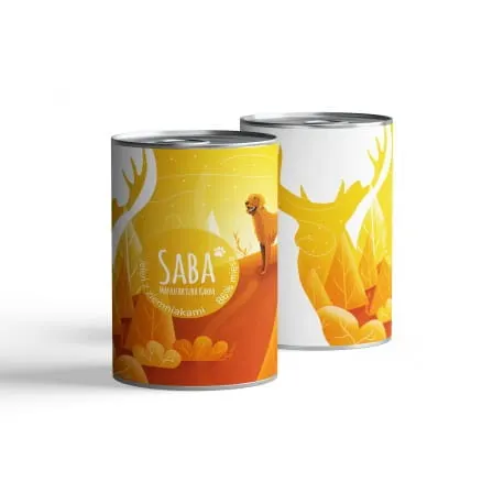 Mokra karma dla psa - jeleń (86%) z ziemniakami SABA 850g