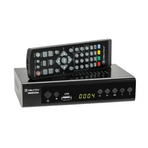 Tuner cyfrowy DVB-T2 H.265 HEVC LAN Cabletech URZ0336A